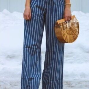 American Eagle Outfitters High Rise Wide Leg Denim Pants